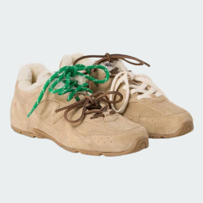 530 SL Runner – Bleached Leather & Shearling Edition (Écru)