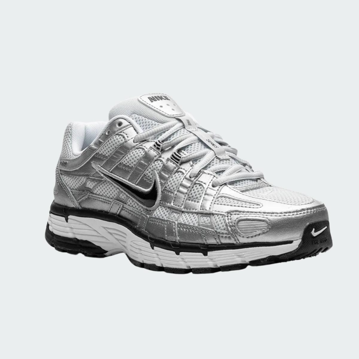 P-6000 Metallic Silver Black
