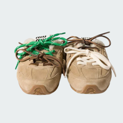 530 SL Mules – Bleached Leather & Shearling Edition (Écru)