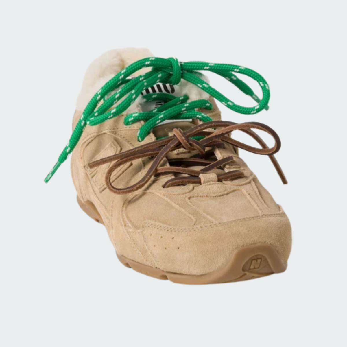 530 SL Runner – Bleached Leather & Shearling Edition (Écru)