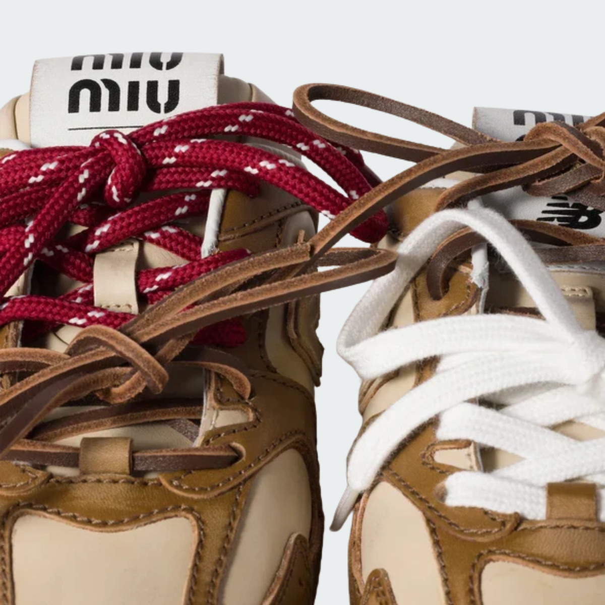 530 SL Mules – Bleached Leather & Gum Sole Cinnamon Travertine Gray Edition