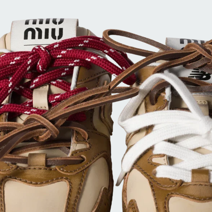 530 SL Mules – Bleached Leather & Gum Sole Cinnamon Travertine Gray Edition