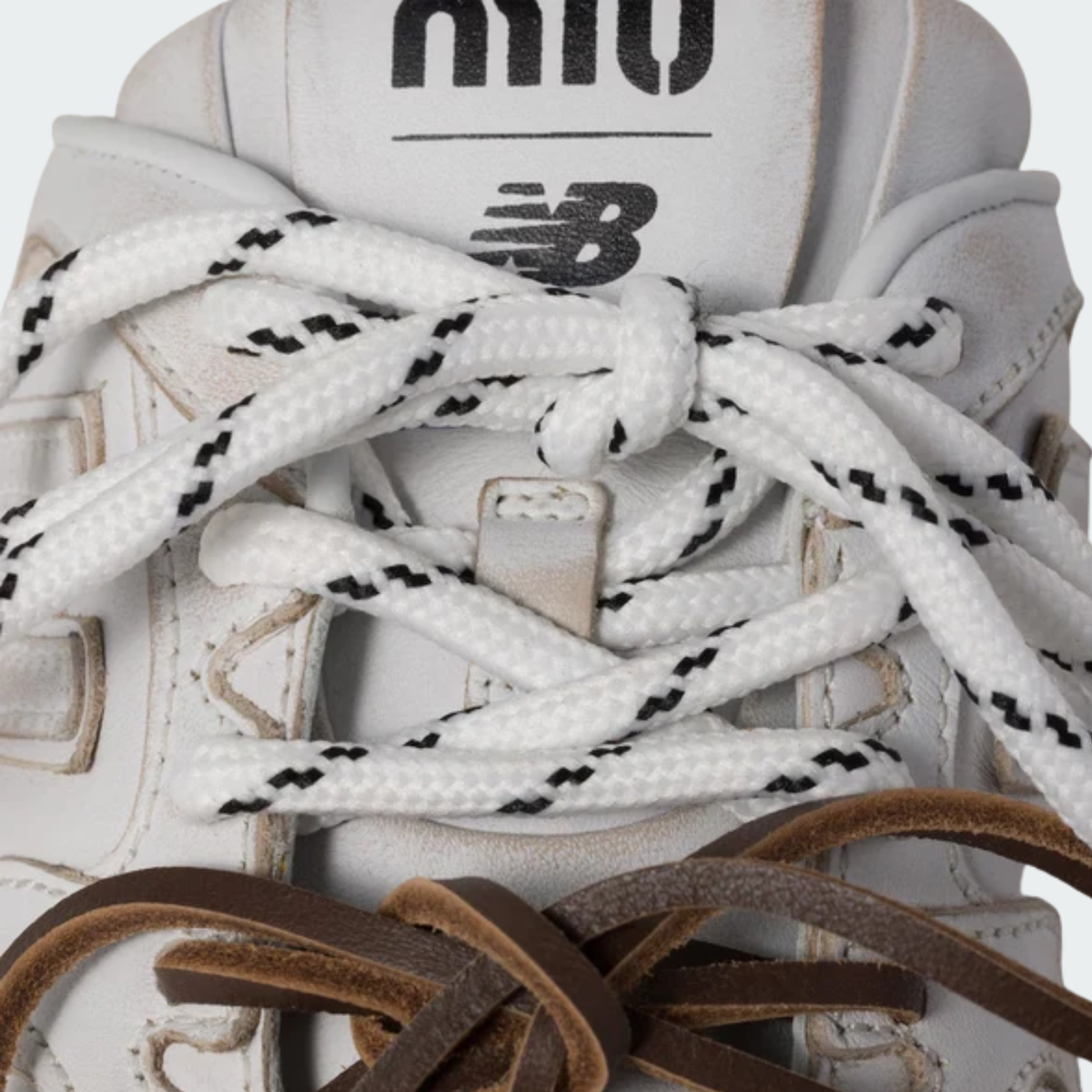 530 SL Mules – Bleached Leather & Gum Sole White Edition