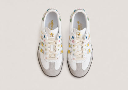White Samba Og Satin 'Floral Cloud Clear Granite'
