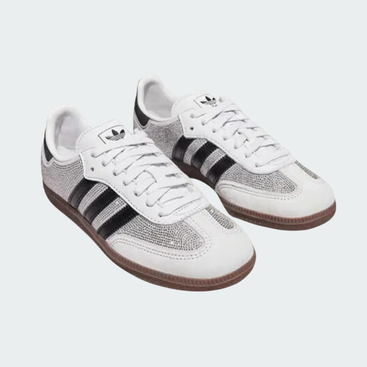 SAMBA OG RHINESTONE-EMBELLISHED TRAINERS