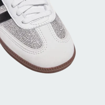 SAMBA OG RHINESTONE-EMBELLISHED TRAINERS