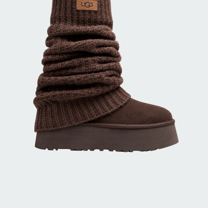 Classic Mini Dipper Legwarmer Brown