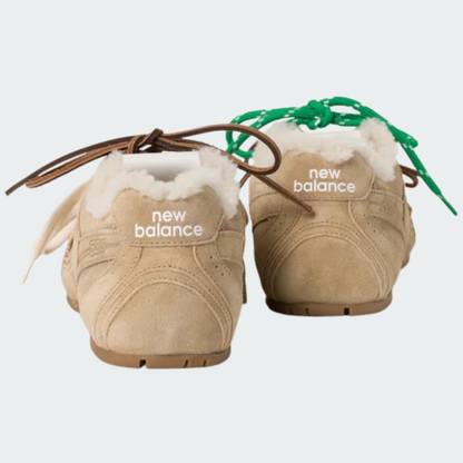 530 SL Runner – Bleached Leather & Shearling Edition (Écru)