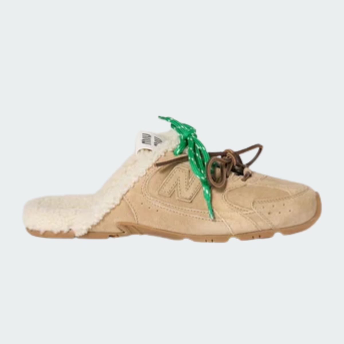 530 SL Mules – Bleached Leather & Shearling Edition (Écru)