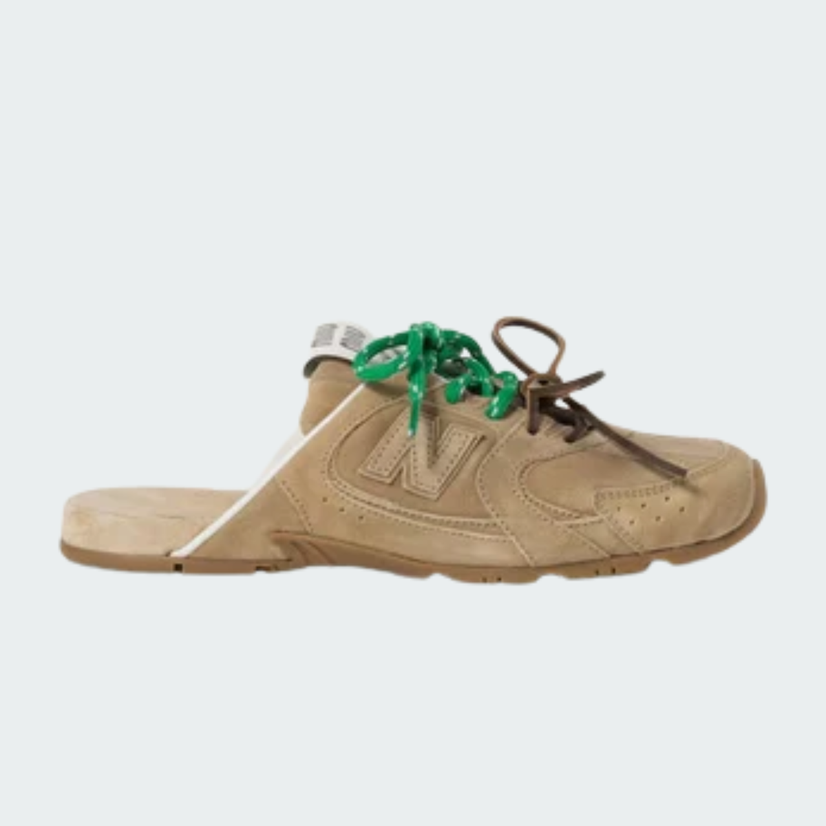 530 SL Mules – Bleached Suede & Gum Sole Ecru Edition