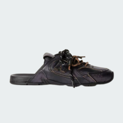 530 SL Mules – Bleached Leather & Gum Sole Black Edition
