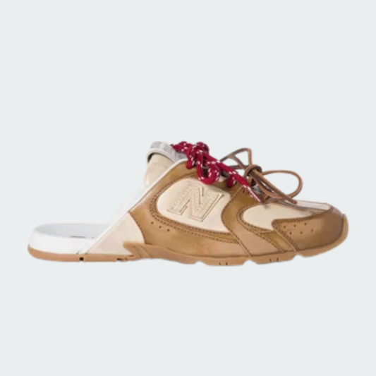 530 SL Mules – Bleached Leather & Gum Sole Cinnamon Travertine Gray Edition